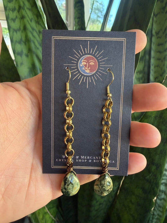 Rainforest Jasper Earrings