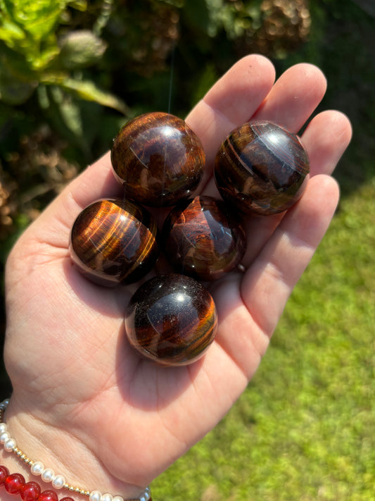 Red Tigers Eye 40mm Sphere