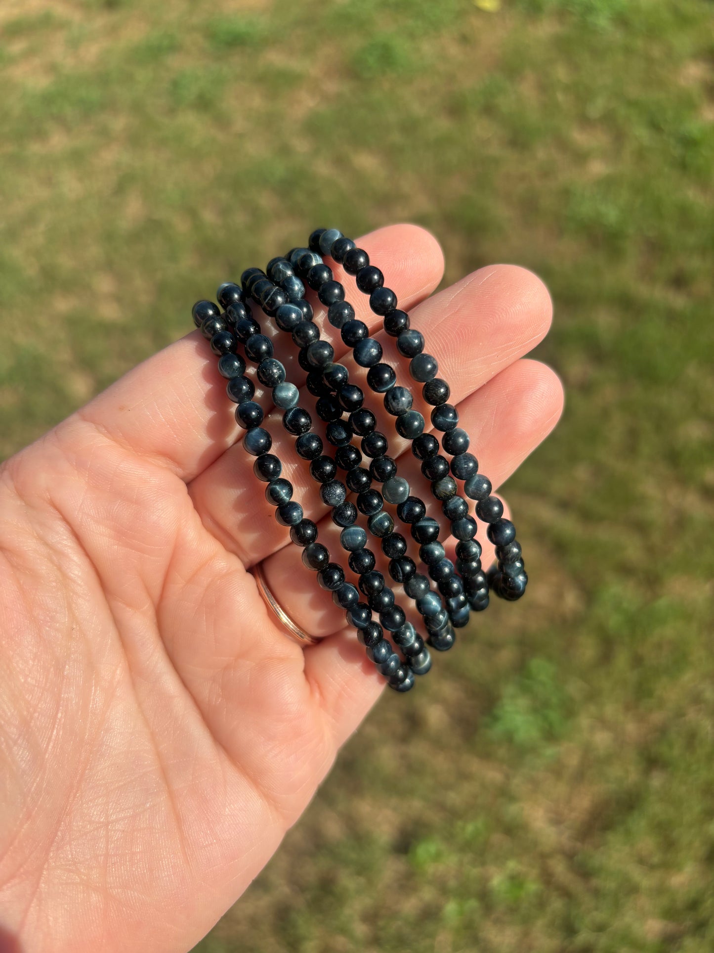 Blue Tigers Eye Bracelet