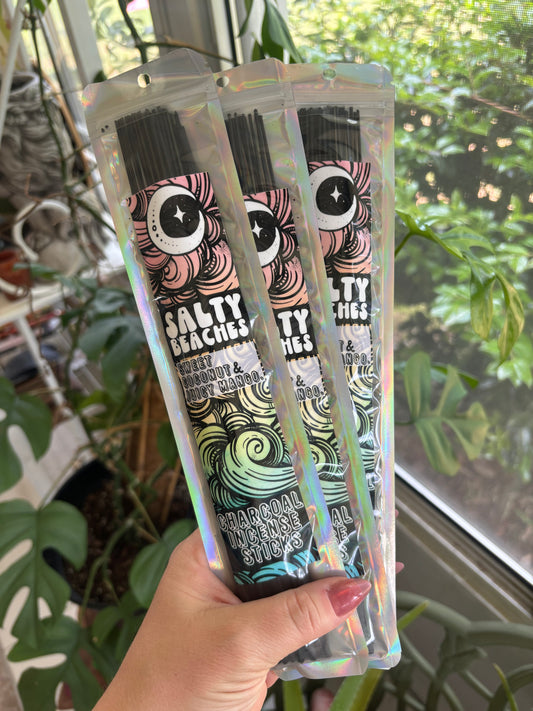 Salty Beaches Charcoal Incense Sticks