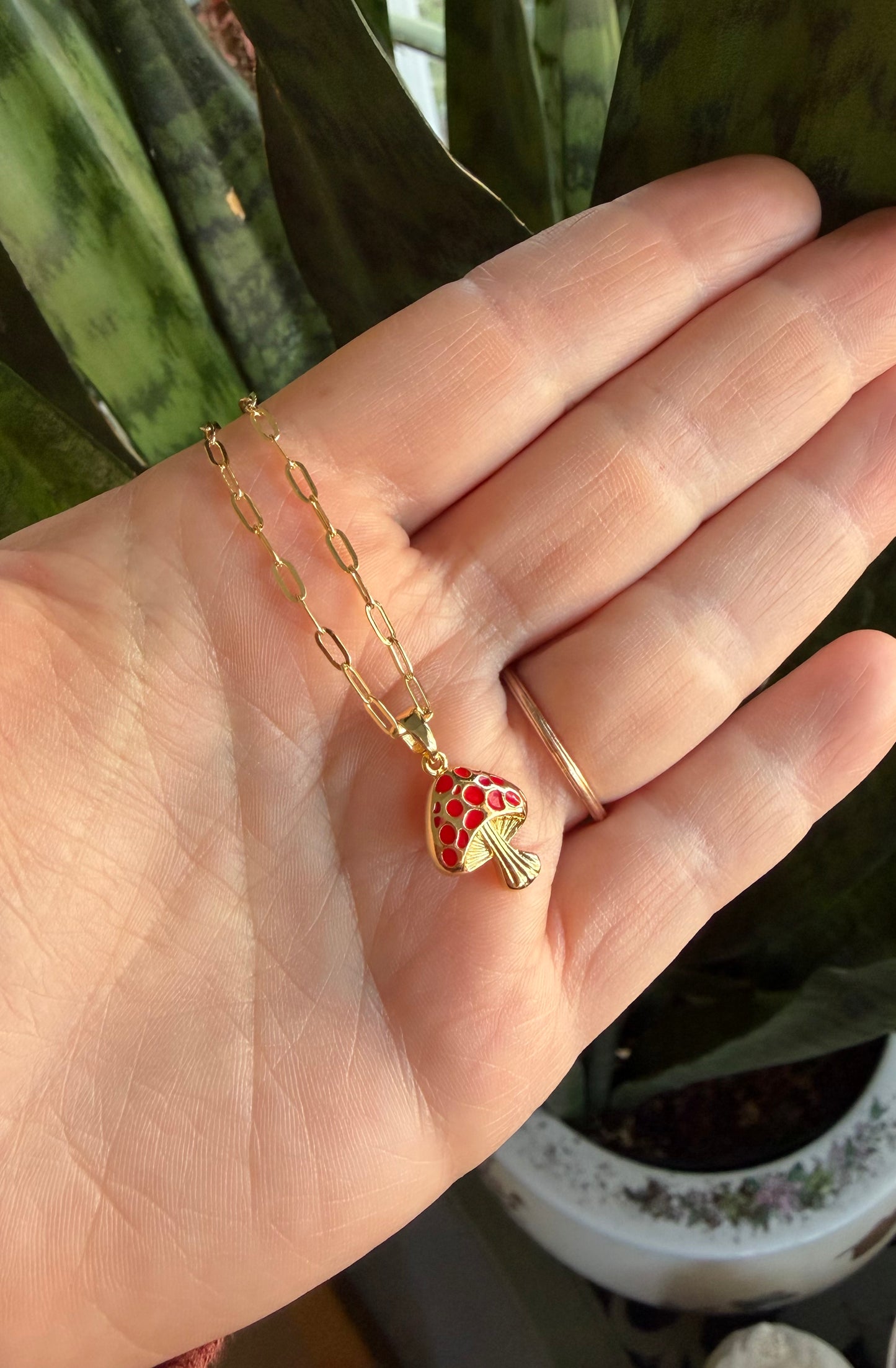 Toadstool Necklace