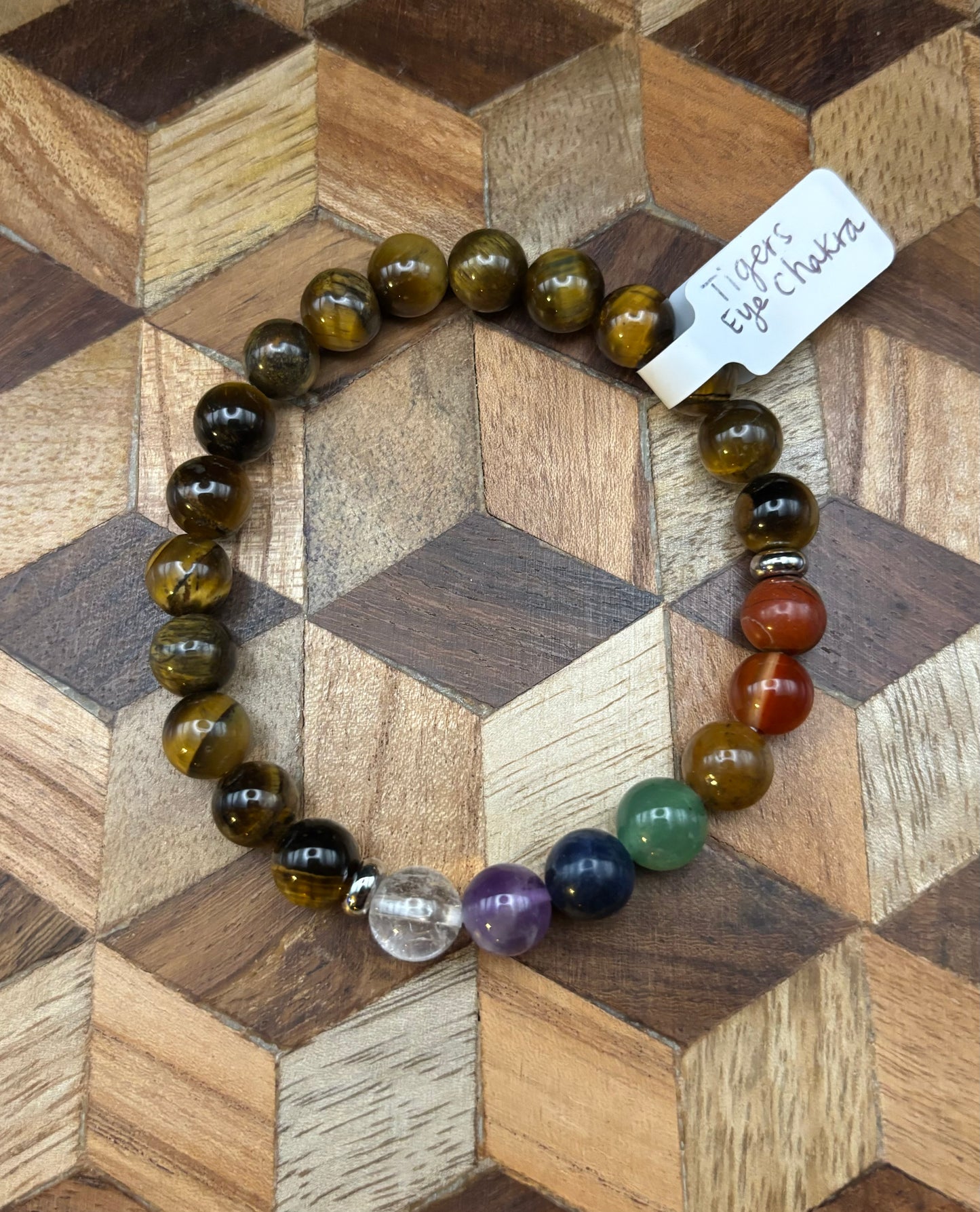 Tigers Eye/Chakra Bracelet