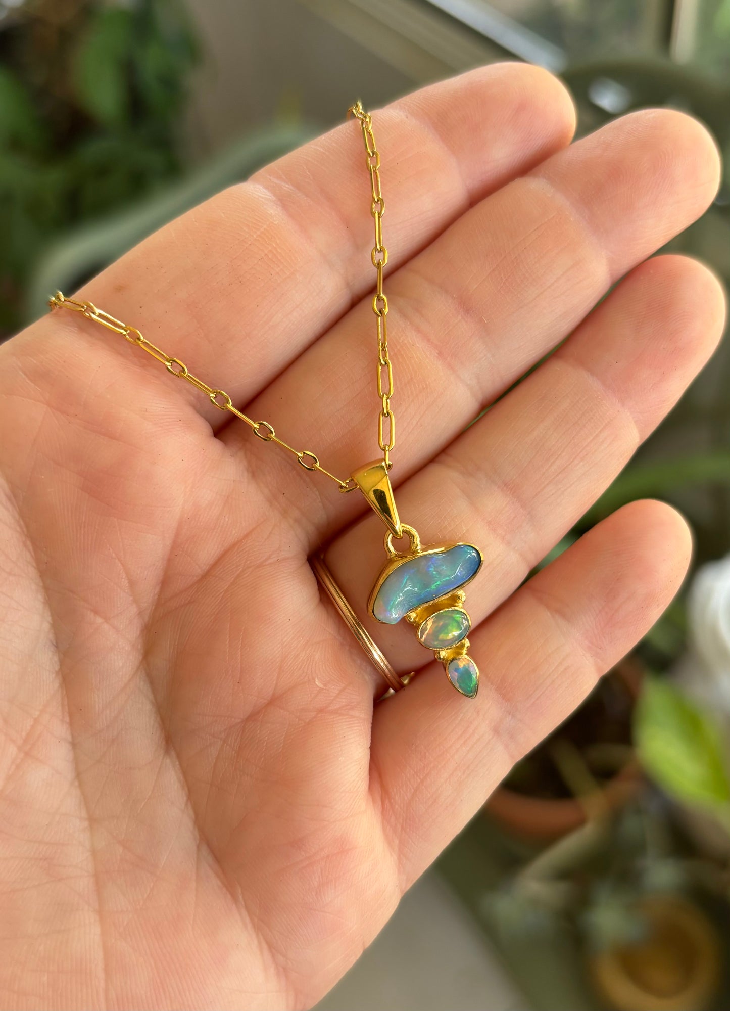 Ethiopian Opal 14K GF Necklace