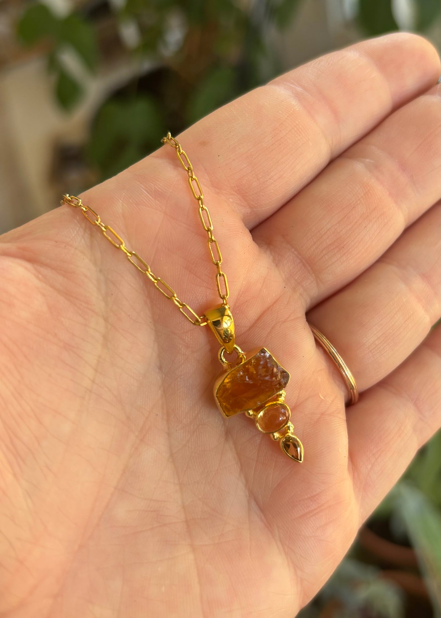 Citrine 14K GF Necklace