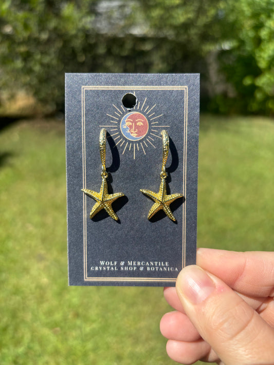 Starfish Earrings 14K GF