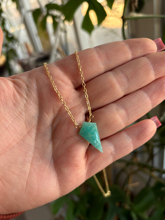 Amazonite 14KGF Necklace