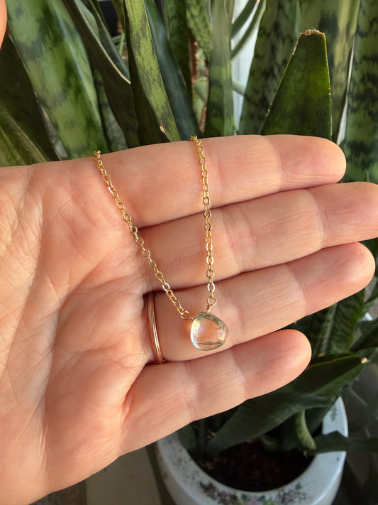Garden Quartz (Lodalite) Gold Filled Necklace
