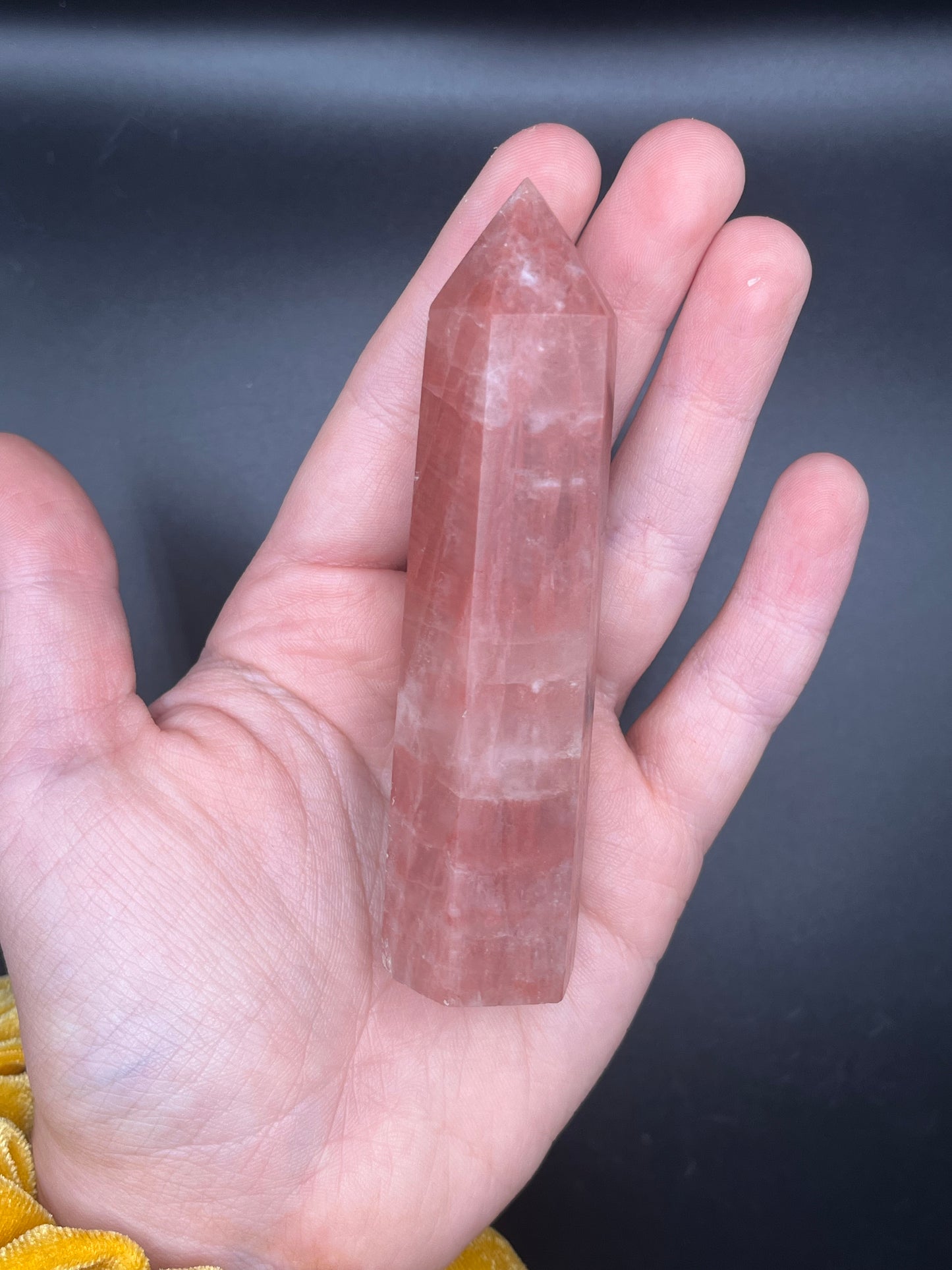 Strawberry Calcite Points