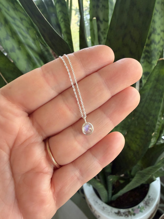 Sterling Silver Moonstone Necklace