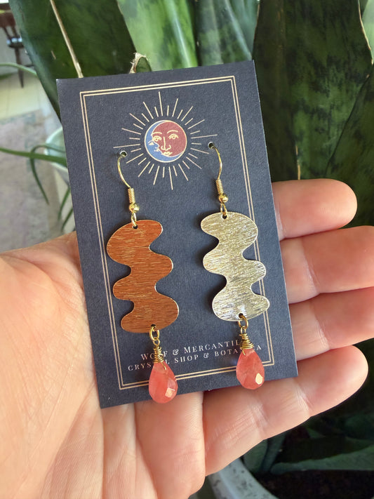 Cherry Quartz Earrings