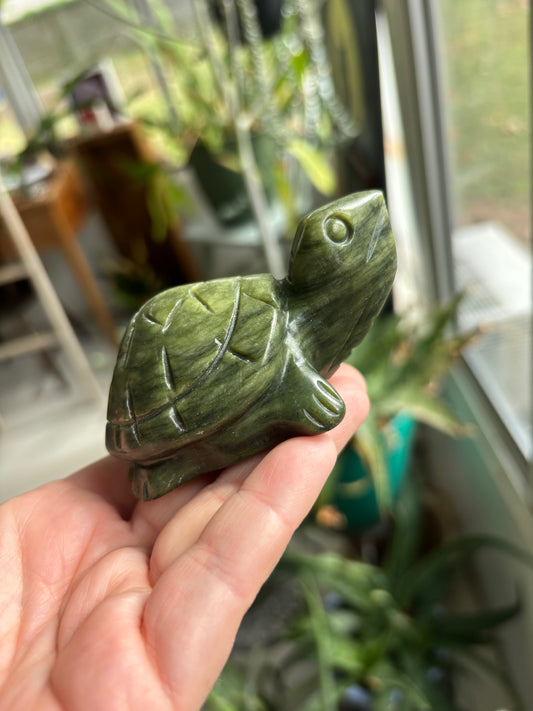 Nephrite Jade Turtle Carving
