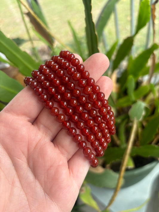 Carnelian Bracelet 6mm