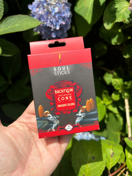 Dragons Blood Backflow Soul Sticks Incense Cones