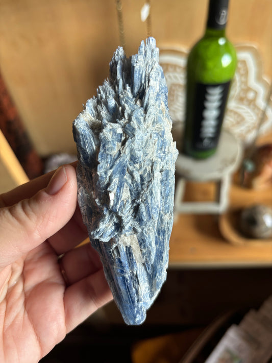 Blue Kyanite in Quartz