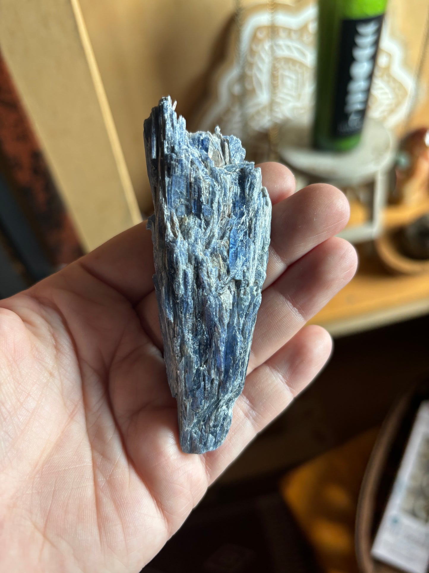 Blue Kyanite in Quartz