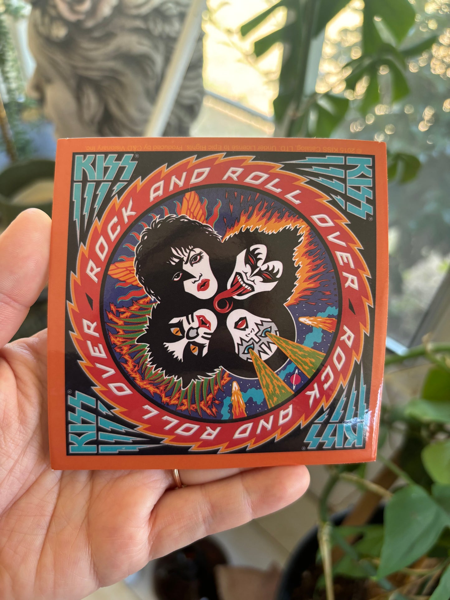 Kiss Rock and Roll Over Sticker