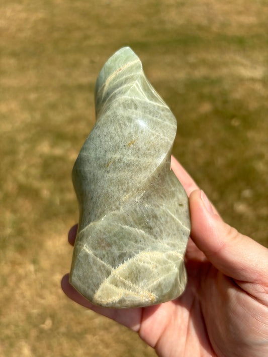 Garnierite aka Green Moonstone Flame