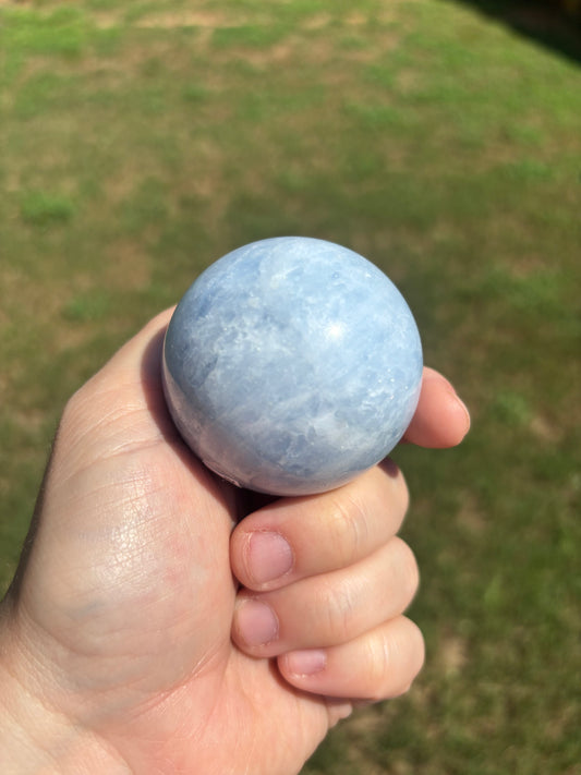 Blue Calcite Sphere