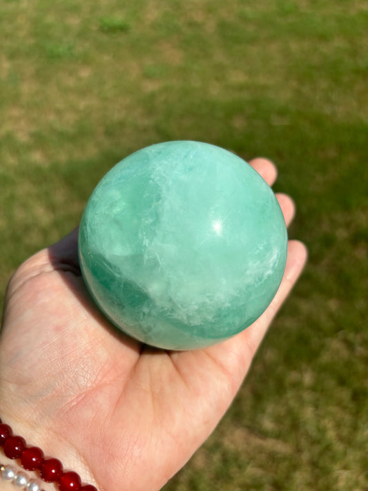 Green Fluorite Sphere (UV Reactive)